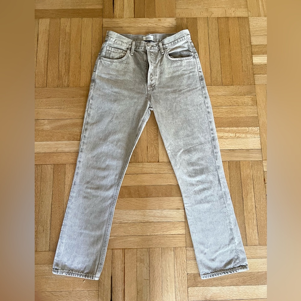 Citizens of Humanity High Rise Jolene Jeans in Beige